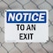Signmission Exit Sign, Plastic, 14 in W, 10 in H, To An Exit OS-2PACK-NS-P-1014-L-18679 - alternate 5